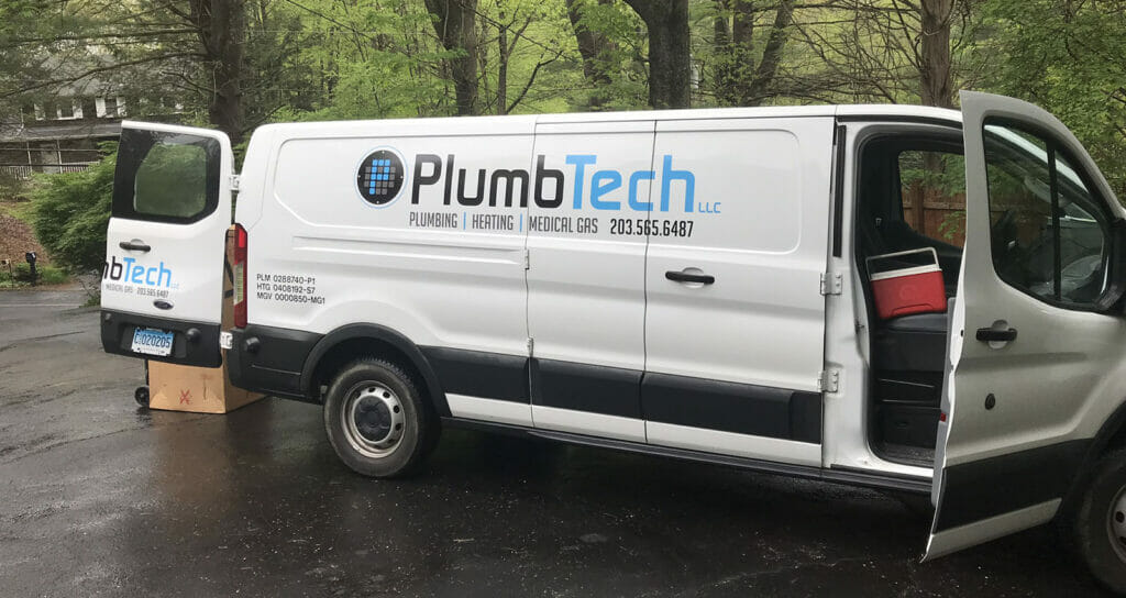 PlumTech Work van